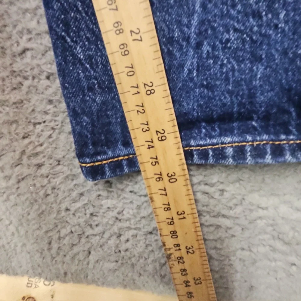 Levis 501 Jeans Mens 44x34 Blue Denim Classic Straight Cowboy Classic Dark Wash